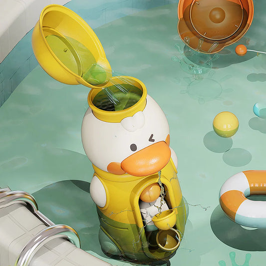 Kawaii Duck Bath Wheel Toy