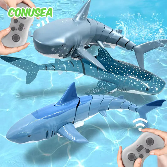 Remote Control Water Spraying Shark