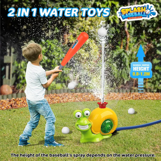 Water Spray Outdoor Toy Snail Sprinkler