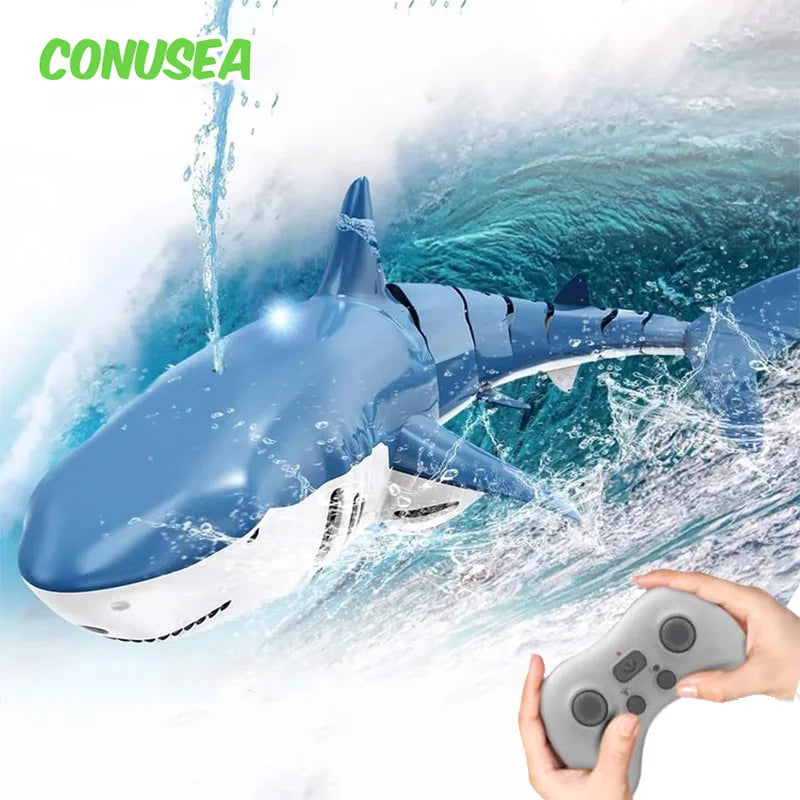 Remote Control Water Spraying Shark